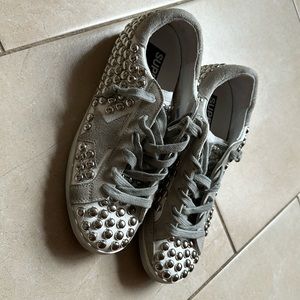 Authentic Golden Goose superstar studded white leather sz 37